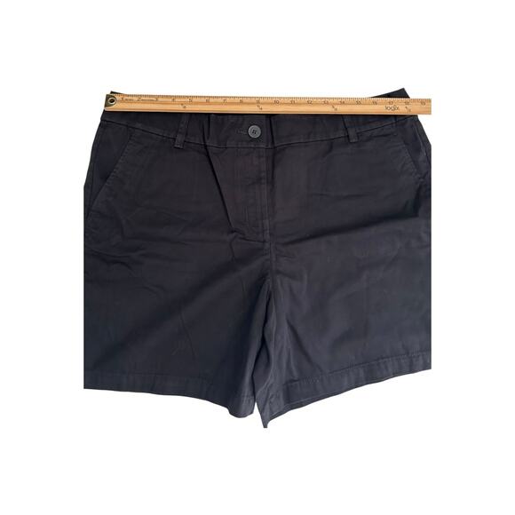 Ann Taylor Loft Shorts Size 14 Black 6" Short Inseam Casual Everyday Chinos - Picture 6 of 12